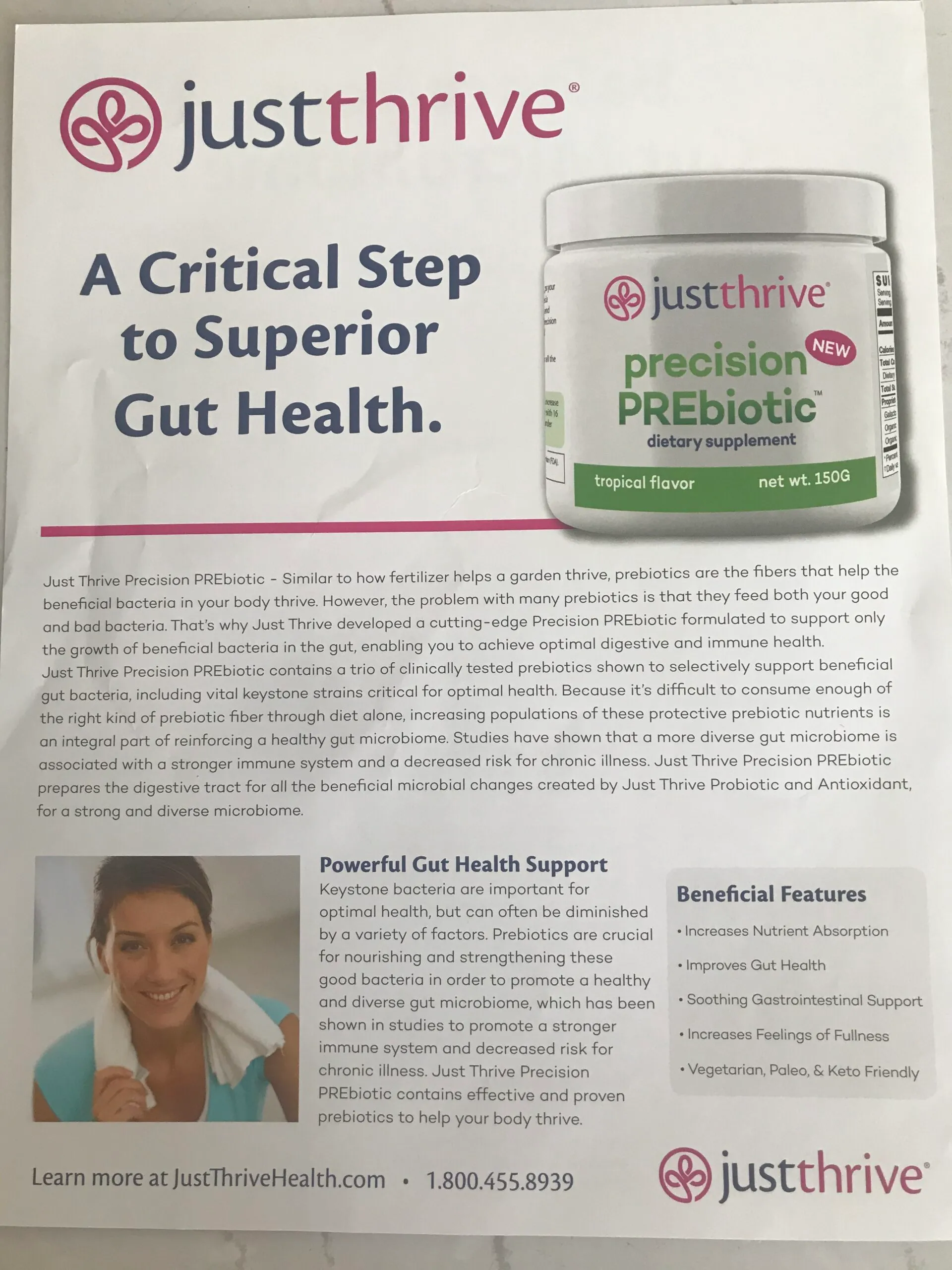 Just Thrive - Precision Prebiotics (Food for the good bacteria only) — photo 2 of 3