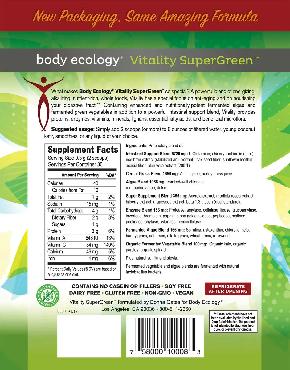 Vitality Super Greens (Fermented Probiotic Greens) — photo 2 of 2